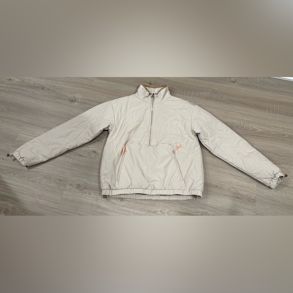 Avalanche Women’s Cream Quilted Pullover Jacket - Small